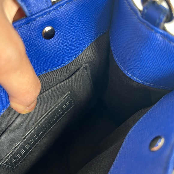 Rebecca Minkoff Blue Mini Mab Crossbody Leather Tote - Picture 5 of 6